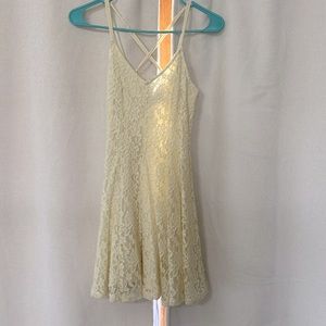 Off White - AE floral lace dress